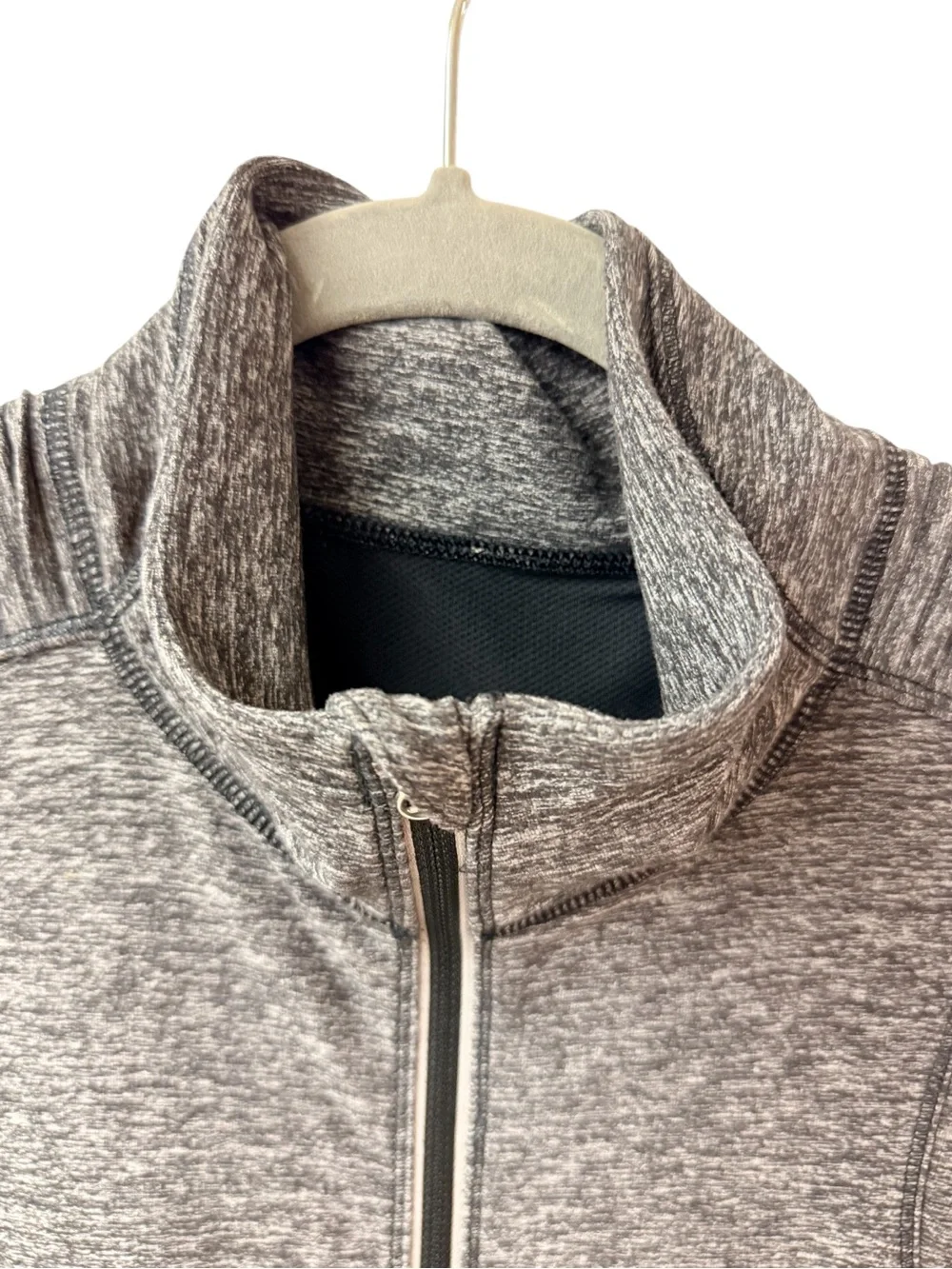 Lululemon Reflective 1/4 Zip Active Top w/ Thumbholes, Pockets, Covered Zip